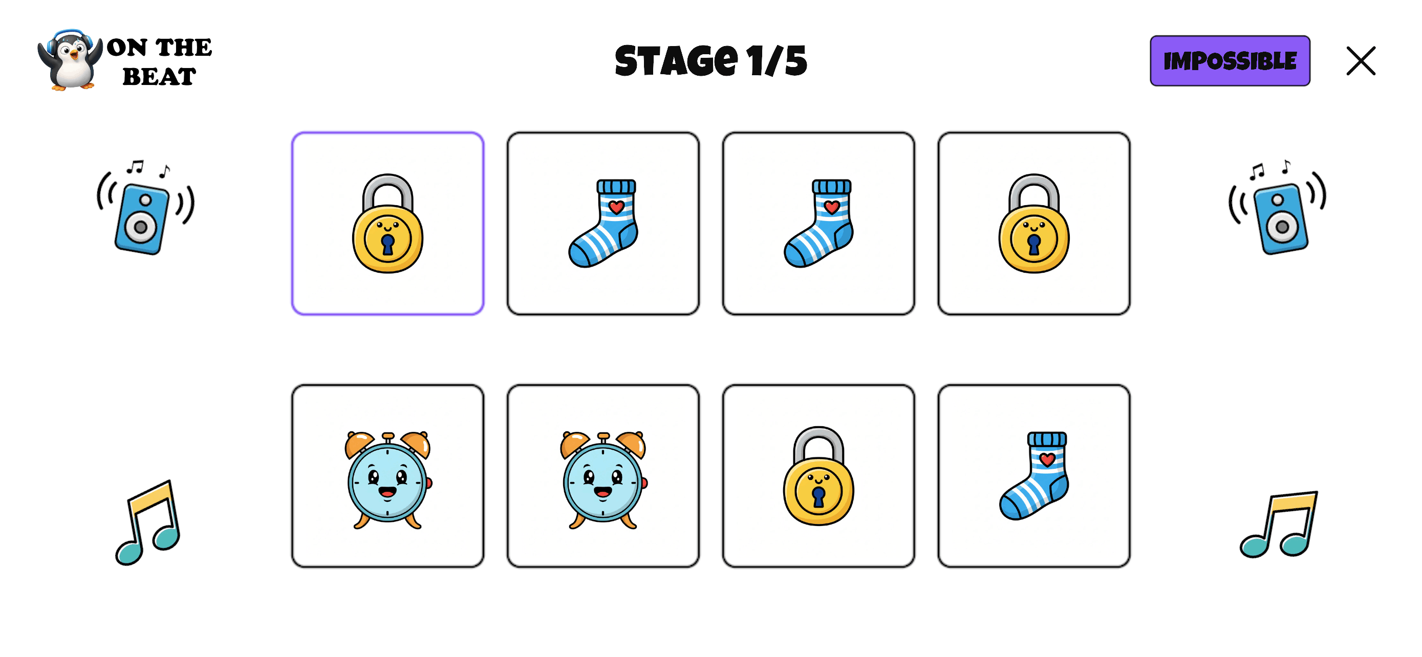 On The Beat gameplay screen